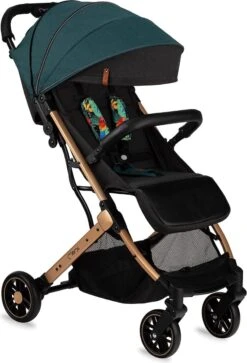 MoMi Wandelwagen - Compacte Lichtgewicht Buggy - Estelle - Green-Gold (geschikt Van 6mnd - 15kg) -Babyproducten 817x1200 1