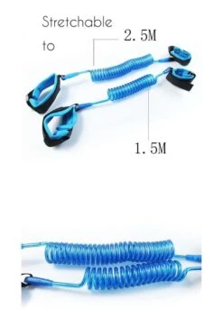 Veiligheidstuigje Voor Kinderen V2 - Polsbandje - 2,5 Meter - Blue Special Edition For The Little Him - One Size - 360° Rotatie -Babyproducten 817x1200 4