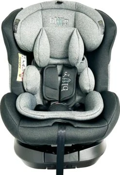 Blij'r Maja - Autostoel Met IsoFix - Groep 0-1-2-3 Autostoel Voor Kinderen Van 0 Tot 12 Jaar - Donker- Lichtgrijs