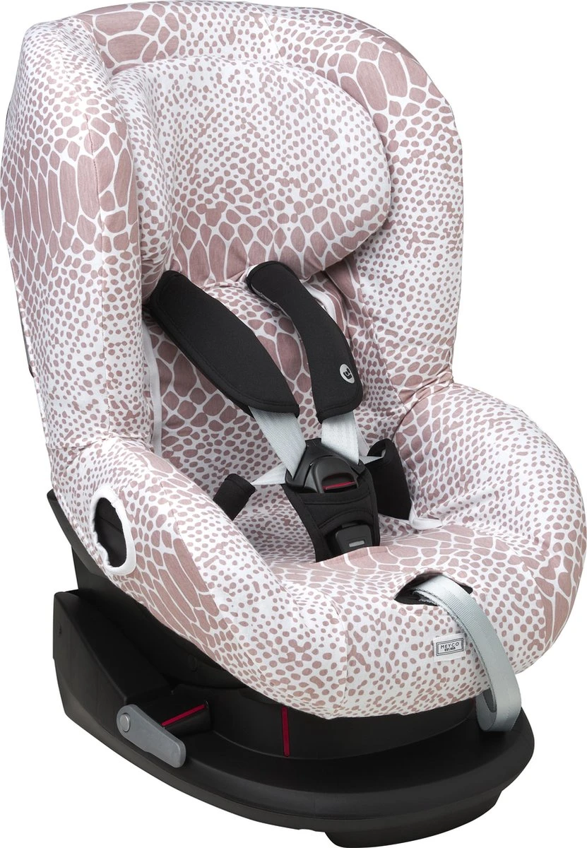 Meyco - Autostoelhoes - Snake - Lilac - Groep 1 Met Hoofdsteun 3 Meyco - Autostoelhoes - Snake - Lilac - Groep 1 Met Hoofdsteun