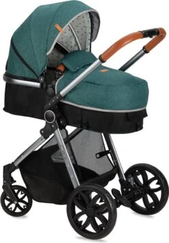 MoMi Kinderwagen - Compacte 2 In 1 Combiwagen - Limuru - Groen (geschikt Van 0-3 Jaar) -Babyproducten 837x1200 2
