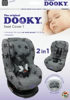 Dooky Seat Cover Groep 1 Autostoel Hoes Grey Star -Babyproducten 841x1200 1