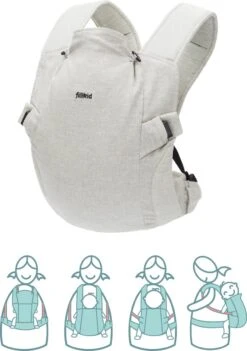Fillikid Premium Draagzak - 2 In 1 - Ergonomisch - EU Gecertificeerd - Natural Sand - Ontworpen Met Draagconsulent -Babyproducten 844x1200 2