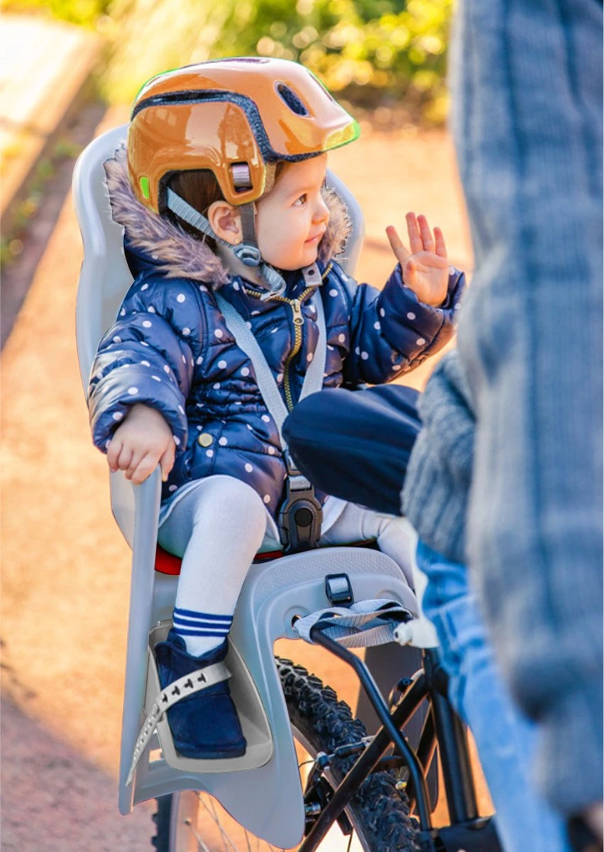 Brioso Fietsstoeltje Achter – Achterzitje Fiets – Kinderzitje Fiets - Zandgrijs/rood 7 Brioso Fietsstoeltje Achter – Achterzitje Fiets – Kinderzitje Fiets - Zandgrijs/rood - Afbeelding 5
