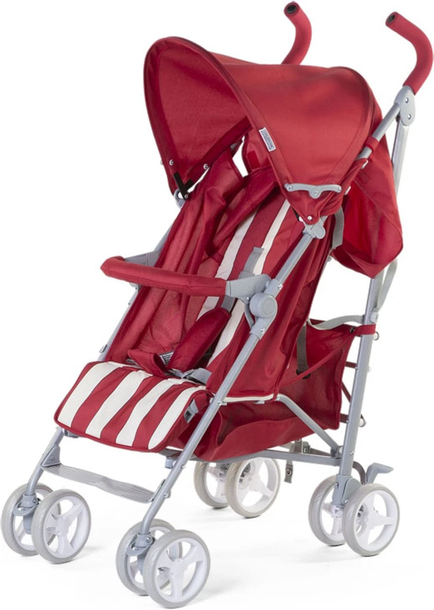 Buggy Childhome Retro Rood/Wit Streep 3 Buggy Childhome Retro Rood/Wit Streep