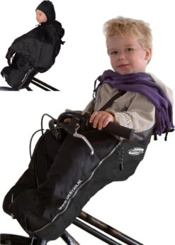 Deryan Bike-a-way Fietsstoeltje Voor - Fiets Regenhoes - Warme Jas En Windbreaker + Regenponcho - Bobike & Yepp -Babyproducten 858x1200 4