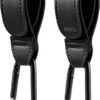 BOTC Kinderwagen Tassenhaakjes - Leer - Haakjes Voor Tassen - Set Van 2 - Leather - Extra Stevig - Buggy Haakjes - Zwart
