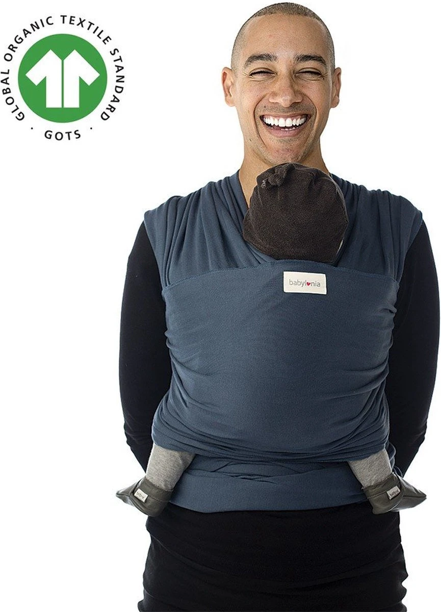 Babylonia Draagdoek - Tricot-Slen - Jeansblauw 3 Babylonia Draagdoek - Tricot-Slen - Jeansblauw