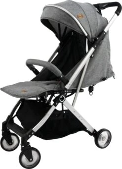Ding Vivo Wandelwagen - Grijs/Zilver - Inklapbare Buggy - Inclusief Boodschappenmandje En Zonnekap -Babyproducten 869x1200 1