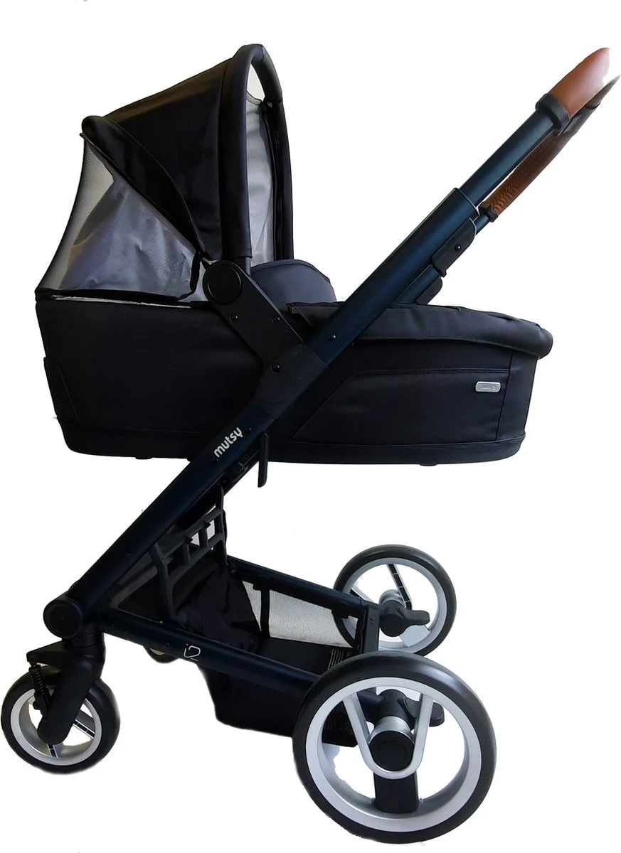 MUTSY - IGO - Kinderwagen - Onderstel: Heritage Green Blue I2 - Reiswieg: IGO Midnight 4 MUTSY - IGO - Kinderwagen - Onderstel: Heritage Green Blue I2 - Reiswieg: IGO Midnight - Afbeelding 2
