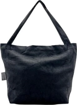 Louka Mom Bag Rib Zwart - Luiertas - Trendy Shopper - Verzorgingstas Baby - Boodschappentas Kinderwagen -Babyproducten 880x1200 7