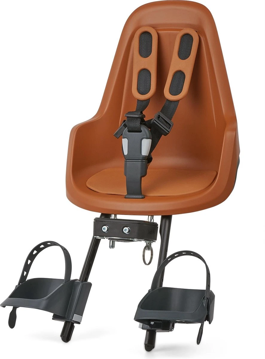 Bobike One Mini Fietsstoeltje Voor - Choc Brown 3 Bobike One Mini Fietsstoeltje Voor - Choc Brown