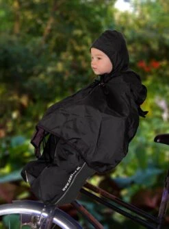 Deryan Bike-a-way Fietsstoeltje Voor - Fiets Regenhoes - Warme Jas En Windbreaker + Regenponcho - Bobike & Yepp -Babyproducten 887x1200 5