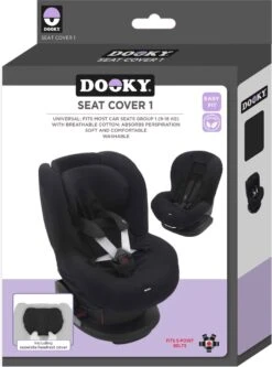 Dooky Seat Cover Groep 1 Autostoel Hoes Black Uni -Babyproducten 890x1200 1