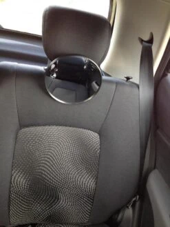 LOUZIR Achterbank Autospiegel - Baby & Kinderen Auto Spiegel – Babyspiegel - Zwart -Babyproducten 900x1200