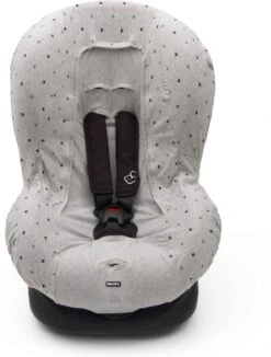 Dooky Seat Cover Groep 1 Autostoel Hoes Light Grey Crowns -Babyproducten 910x1200 1