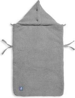 Jollein Voetenzak Voor Autostoel & Kinderwagen - Basic Knit - Stone Grey -Babyproducten 915x1200 3