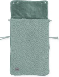 Jollein Voetenzak Voor Autostoel & Kinderwagen - River Knit - Ash Green
