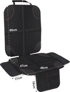 Nixnix - Autostoelhoes - Autostoelbeschermer - Autostoel Beschermer - Zwart - Bescherm Mat - Kinderen