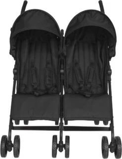 Prénatal Duo Buggy - Tweeling Buggy Inclusief Regenhoes - Verstelbare Kinderwagen - Inklapbare Wandelwagen - Plooibuggy - Zwart -Babyproducten 920x1200 4