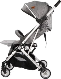 Ding Vivo Wandelwagen - Grijs/Zilver - Inklapbare Buggy - Inclusief Boodschappenmandje En Zonnekap -Babyproducten 933x1200 1