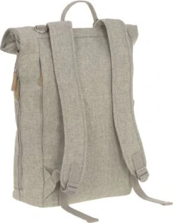 LÄSSIG Luiertas Rolltop Backpack Rugzak Incl Verschoningsmatje Choco Mélange Limited Edition -Babyproducten 933x1200 7