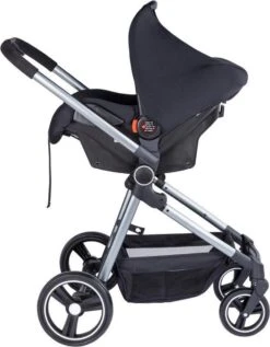 Puck Stroller 3 In 1 Max Zwart Met Frame Antra Incl Autostoel/Adapter/Mamabag -Babyproducten 934x1200 3