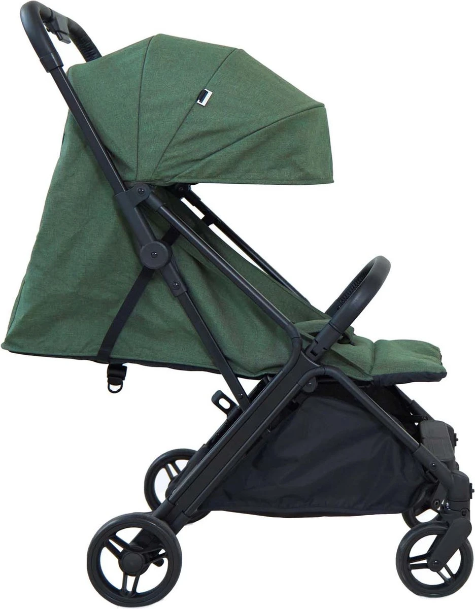 Prénatal Compact Buggy – Kinderwagen Met Boodschappenmand En Zonneklep - Traploos Verstelbare Wandelwagen – Inklapbaar Met 1 Hand - Plooibuggy Groen 6 Prénatal Compact Buggy – Kinderwagen Met Boodschappenmand En Zonneklep - Traploos Verstelbare Wandelwagen – Inklapbaar Met 1 Hand - Plooibuggy Groen - Afbeelding 4