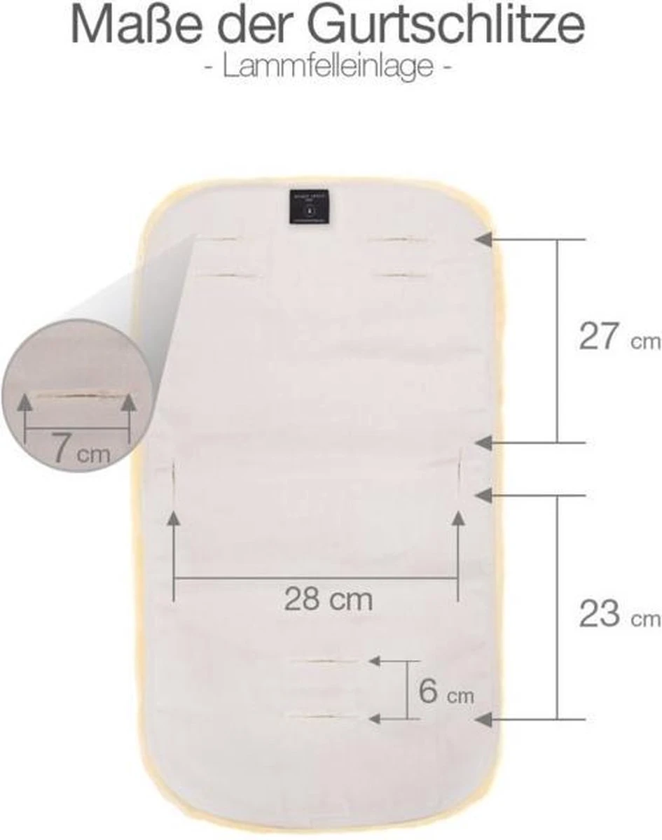 Werner Christ Lamsvacht TREND - Voor In De Kinderwagen, Buggy Of Wiegje - Schapenvacht 7 Werner Christ Lamsvacht TREND - Voor In De Kinderwagen, Buggy Of Wiegje - Schapenvacht - Afbeelding 5