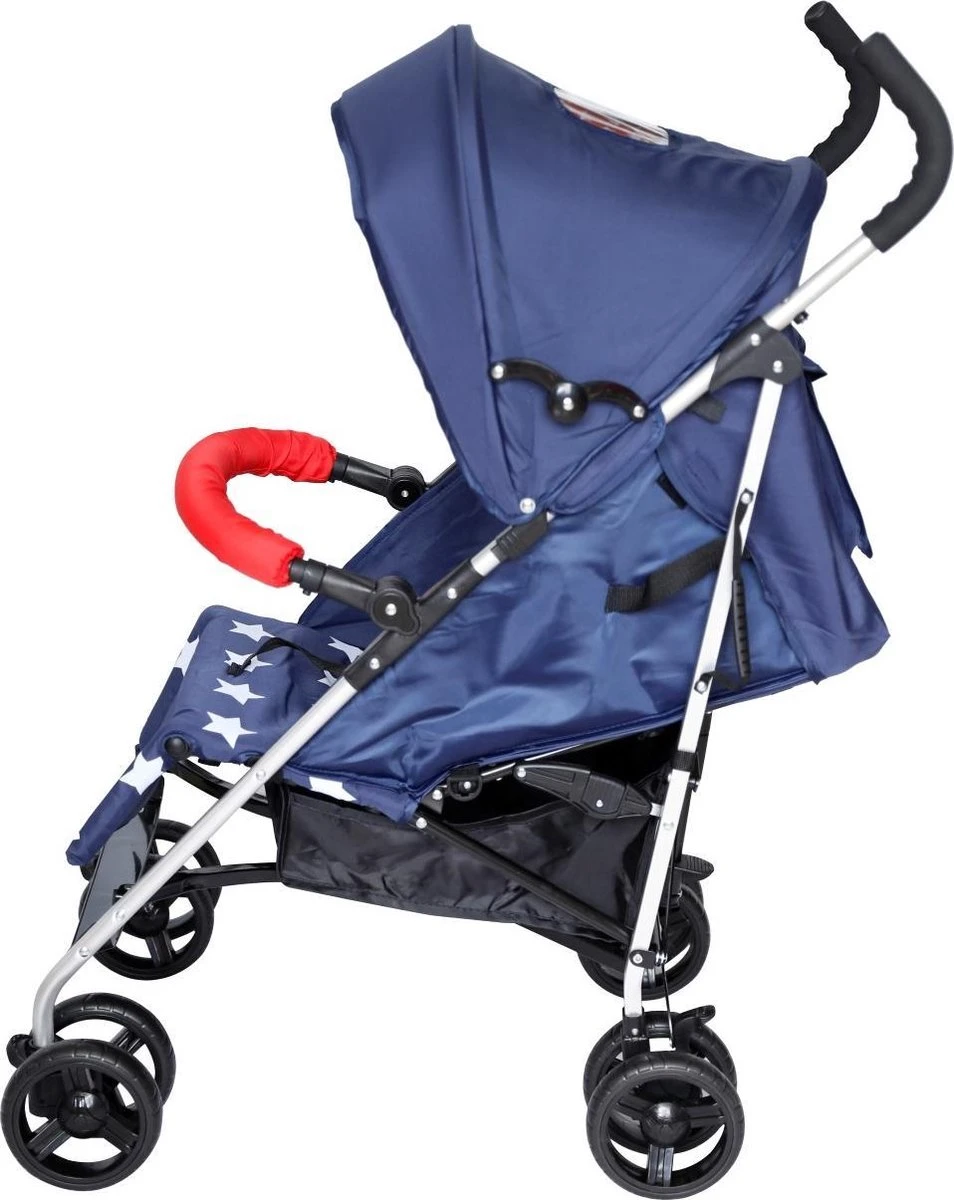 X Adventure Buggy Brava - Plooibuggy - Lichtgewicht - 4 Standen - Navy 6 X Adventure Buggy Brava - Plooibuggy - Lichtgewicht - 4 Standen - Navy - Afbeelding 4