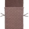 Jollein Voetenzak Voor Autostoel & Kinderwagen - Spring Knit - Chestnut
