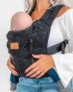 ByKay - Draagzak - Click Carrier Classic - Ribbed Velvet Smoky Black 10 ByKay - Draagzak - Click Carrier Classic - Ribbed Velvet Smoky Black -Babyproducten 960x1200 16