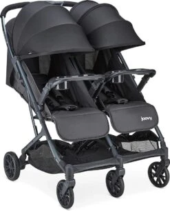 Babyproducten 24 Joovy Kooper X2 Dubbele Buggy - Antraciet - Duo Buggy