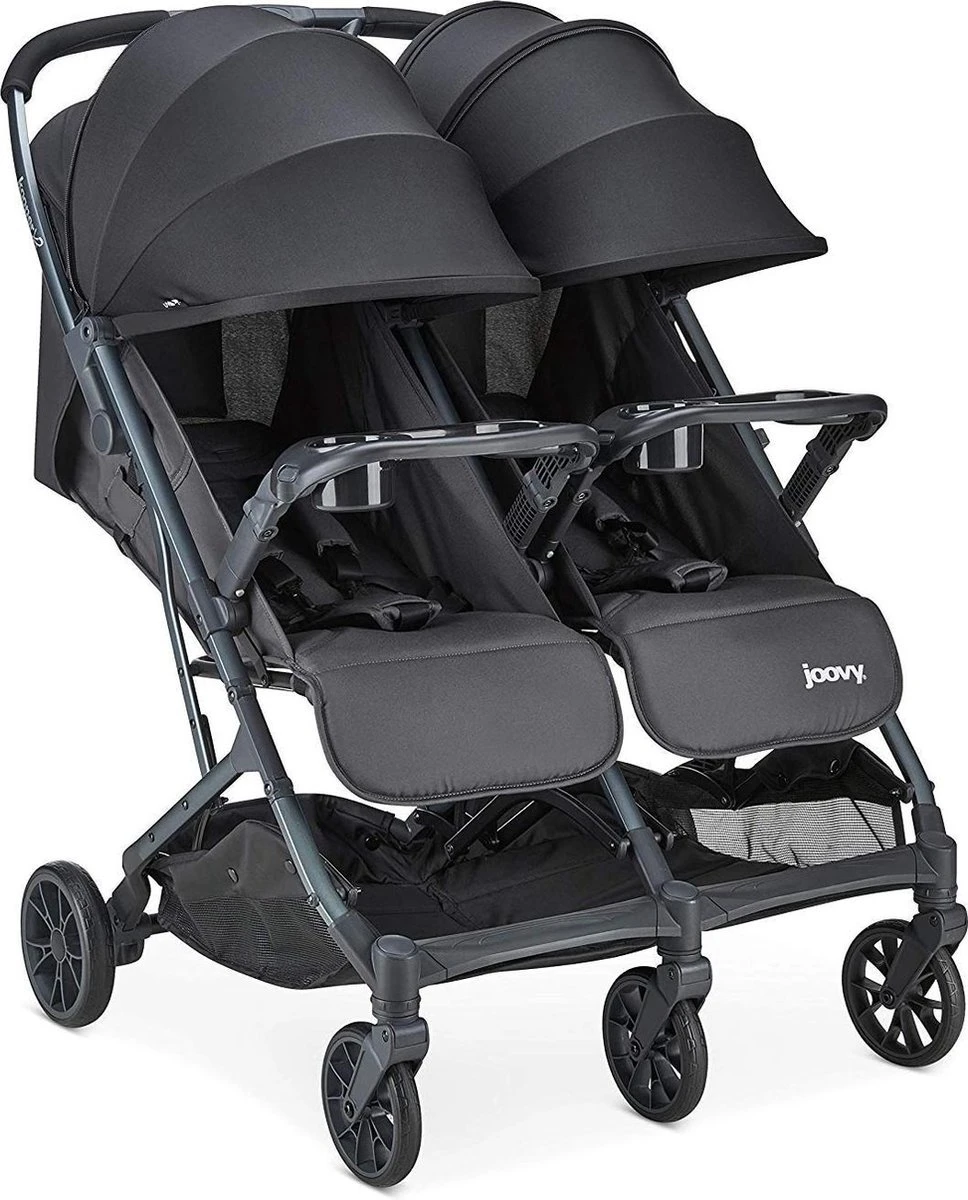 Joovy Kooper X2 Dubbele Buggy - Antraciet - Duo Buggy 3 Joovy Kooper X2 Dubbele Buggy - Antraciet - Duo Buggy