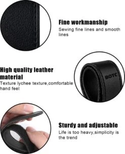 BOTC Kinderwagen Tassenhaakjes - Leer - Haakjes Voor Tassen - Set Van 2 - Leather - Extra Stevig - Buggy Haakjes - Zwart -Babyproducten 975x1200 3