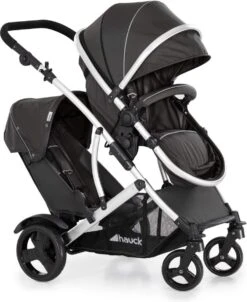 BERKATMARKT - Hauck Duett 2 Dubbele Kinderwagens Voor Baby's En Kinderen, Omkeerbare Zitting, In Hoogte Verstelbaar, Zonwering, Regenbescherming, Opvouwbaar, Tot 36 Kg, Zwarte Woud -Babyproducten 981x1200 2
