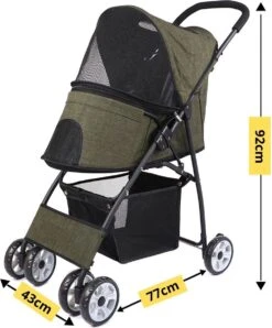 Merkloos Homezie Hondenbuggy | Huisdieren Tot 15 Kg | 4-wieler | Hondenbuggy Inklapbare | Katten Buggy | Buggy | Huisdieren Buggy -Babyproducten 993x1200 1